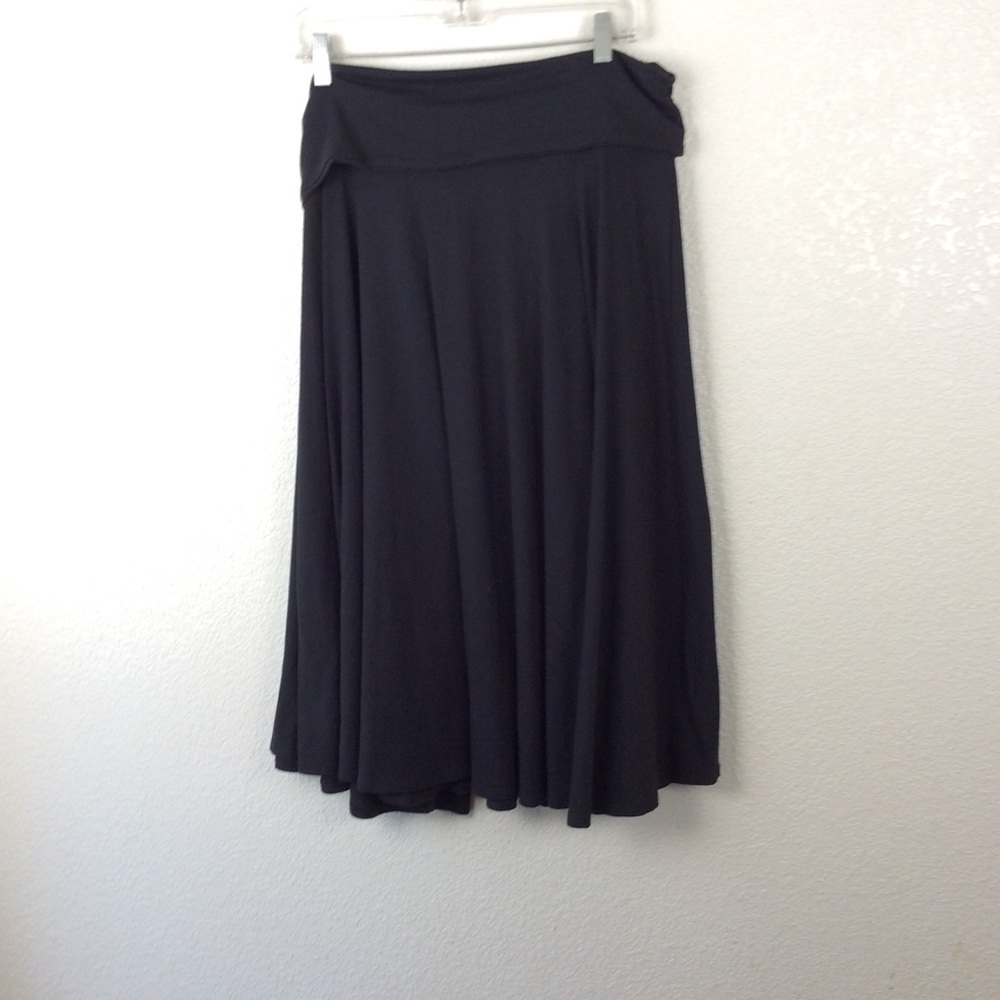 NWT Hanna Andersson Black Convertible Skirt Fold